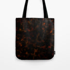 Dark Tortoiseshell Turtle Pattern Tote Bag Gallery Image 1