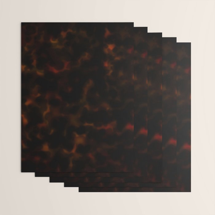 Dark Tortoiseshell Turtle Pattern Wrapping Paper Gallery Image 3