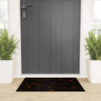 Dark Tortoiseshell Turtle Pattern Welcome Mat Gallery Image 3