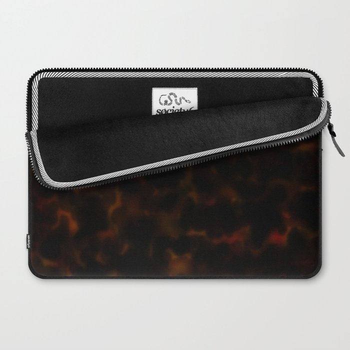 Dark Tortoiseshell Turtle Pattern Laptop Sleeve Gallery Image 2