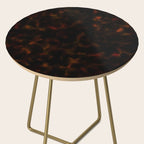 Dark Tortoiseshell Turtle Pattern Side Table Gallery Image 2