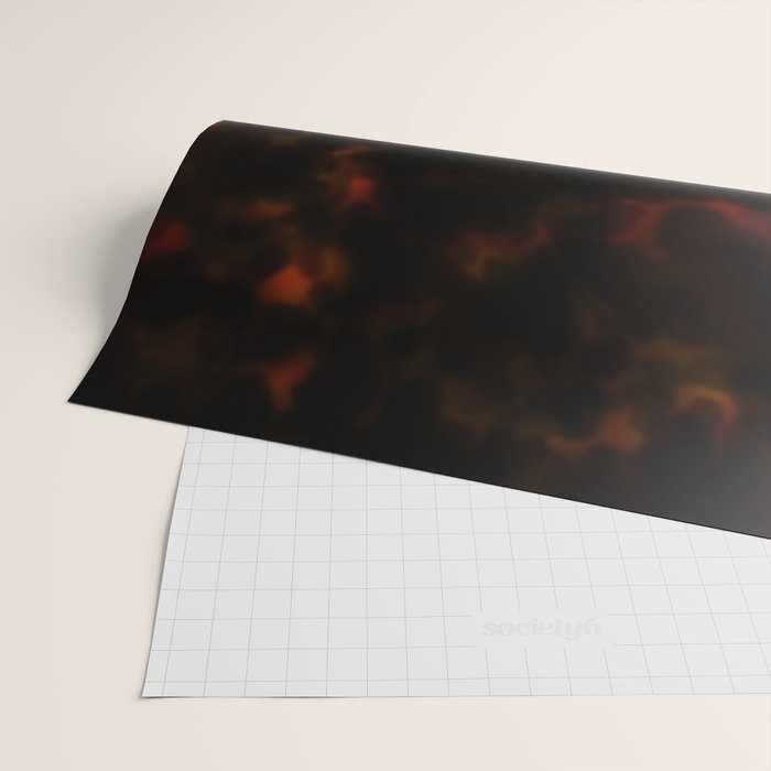 Dark Tortoiseshell Turtle Pattern Wrapping Paper Gallery Image 2