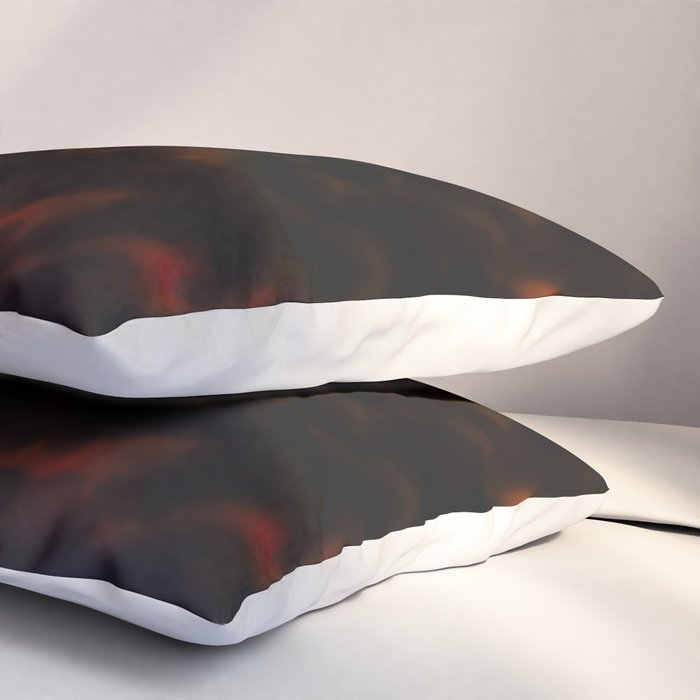 Dark Tortoiseshell Turtle Pattern Pillow Sham Gallery Image 3