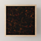 Dark Tortoiseshell Turtle Pattern Mini Art Print Gallery Image 1