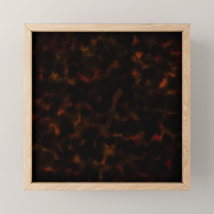 Dark Tortoiseshell Turtle Pattern Mini Art Print Gallery Image 1