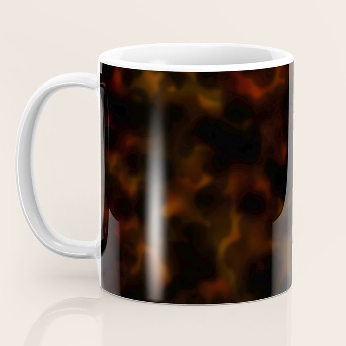 Dark Tortoiseshell Turtle Pattern Coffee Mug Gallery Image 3