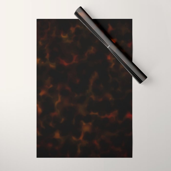 Dark Tortoiseshell Turtle Pattern Wrapping Paper Gallery Image 1