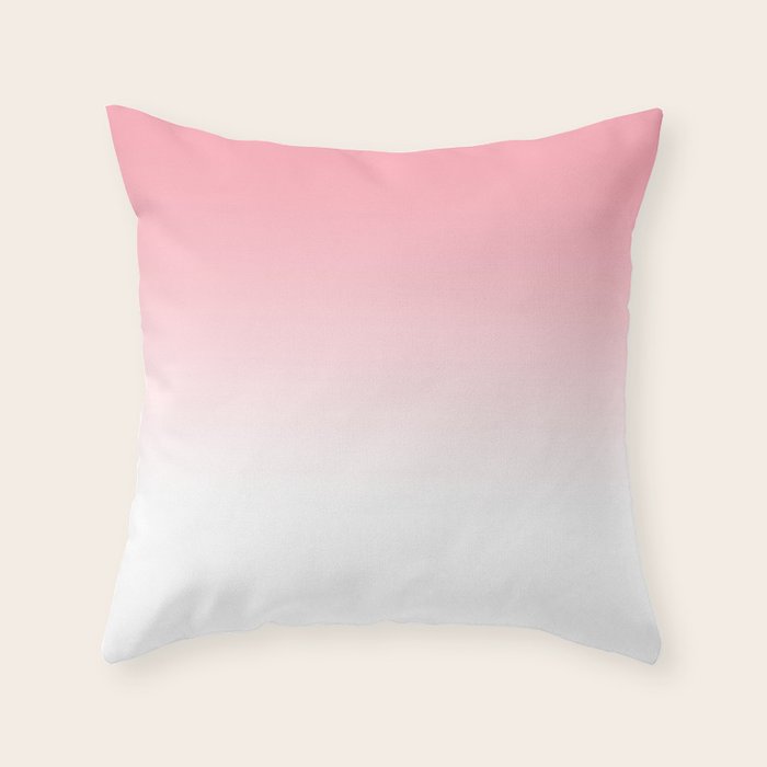 Pink Sunset Gradient Throw Pillow Gallery Image 1
