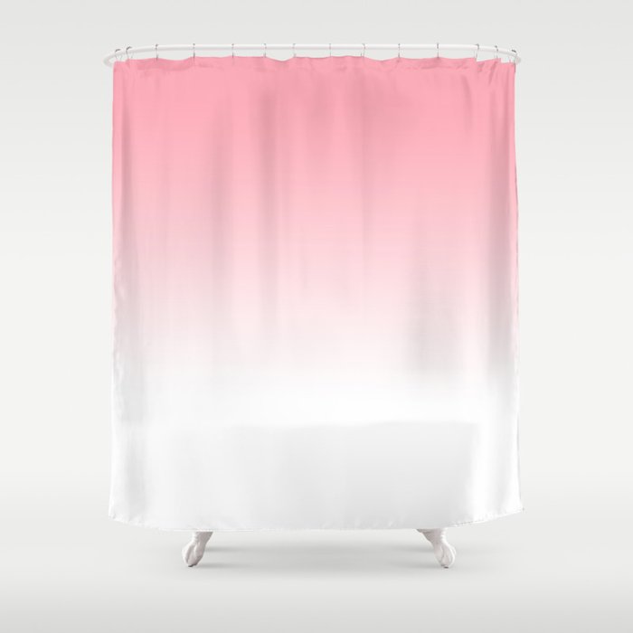 Pink Sunset Gradient Shower Curtain Gallery Image 1