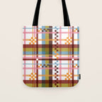 Bold Grid Aesthetic Tote Bag Gallery Image 1