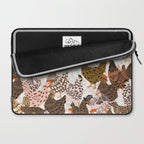 Favorite chickens brown Laptop Sleeve Gallery Image 2