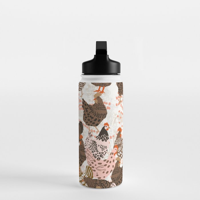 Favorite chickens brown Water Bottle Gallery Image 3