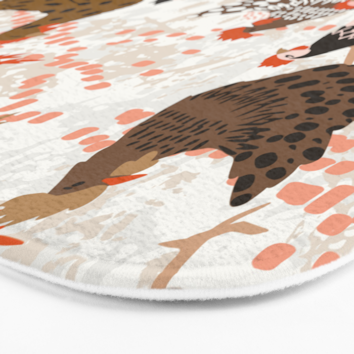 Favorite chickens brown Bath Mat Gallery Image 3