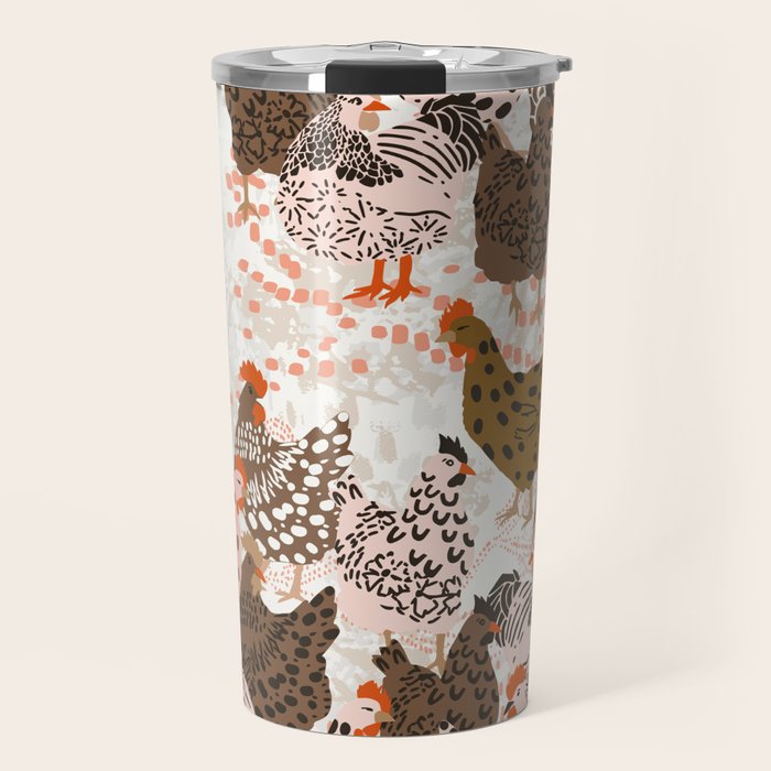 Favorite chickens brown Travel Mug Gallery Image 1