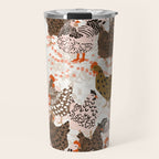 Favorite chickens brown Travel Mug Gallery Image 1