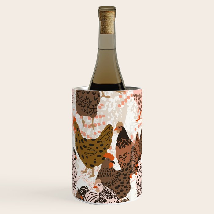 Favorite chickens brown Wine Chiller Gallery Image 3