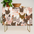 Favorite chickens brown Credenza Gallery Image 1