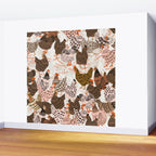 Favorite chickens brown Wall Mural Gallery Image 2