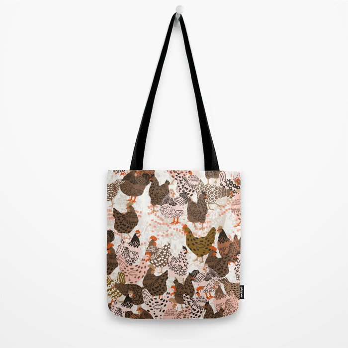 Favorite chickens brown Tote Bag Gallery Image 2