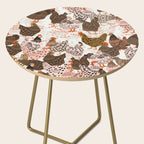 Favorite chickens brown Side Table Gallery Image 2