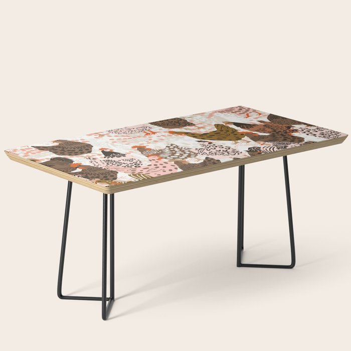 Favorite chickens brown Coffee Table Gallery Image 1