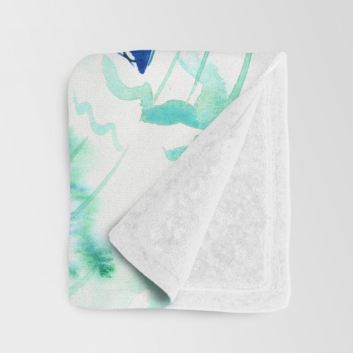 Turquoise Blue Sea Turtles in Ocean Throw Blanket Gallery Image 3