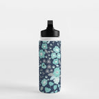 Ditsy Florals, Navy and Teal Water Bottle Gallery Image 3