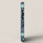 Ditsy Florals, Navy and Teal iPhone Case Gallery Image 2