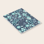 Ditsy Florals, Navy and Teal Notebook Gallery Image 3