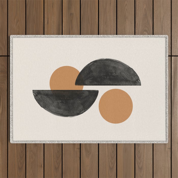 Mid Century Modern Outdoor Rug Gallery Image 1