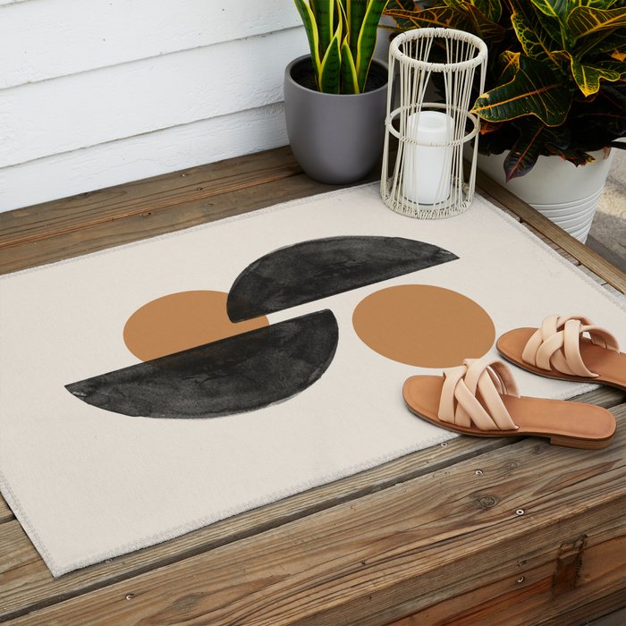 Mid Century Modern Outdoor Rug Gallery Image 2