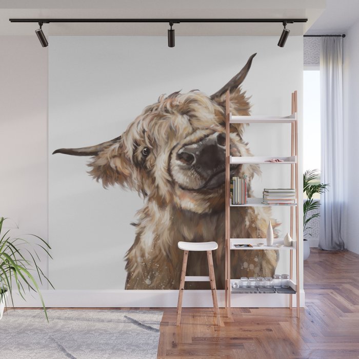 Highland Cow Wall Mural Gallery Image 1