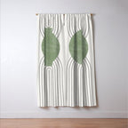 Mid century Green Moon Shape  Window Curtain Gallery Image 3