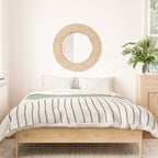 Mid century Green Moon Shape  Duvet Cover Gallery Image 3