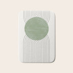 Mid century Green Moon Shape  Bath Mat Gallery Image 1