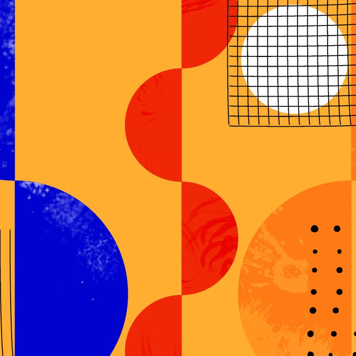 Mid-century shapes abstract no7 Coffee Mug Gallery Image 2