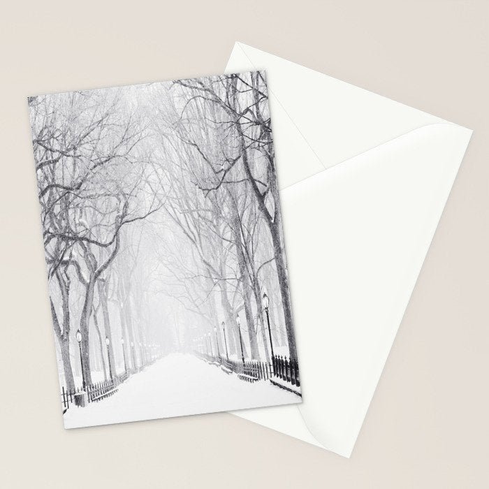 Snowy Park Stationery Card Gallery Image 2