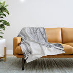 Snowy Park Throw Blanket Gallery Image 1