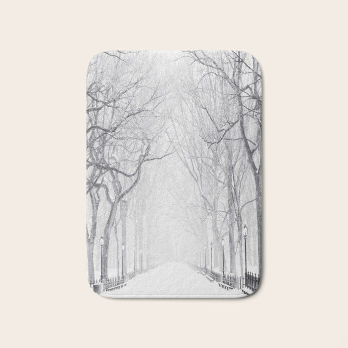 Snowy Park Bath Mat Gallery Image 1