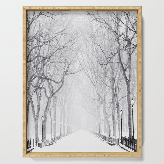 Snowy Park Serving Tray Gallery Image 1