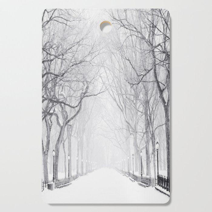 Snowy Park Cutting Board Gallery Image 1