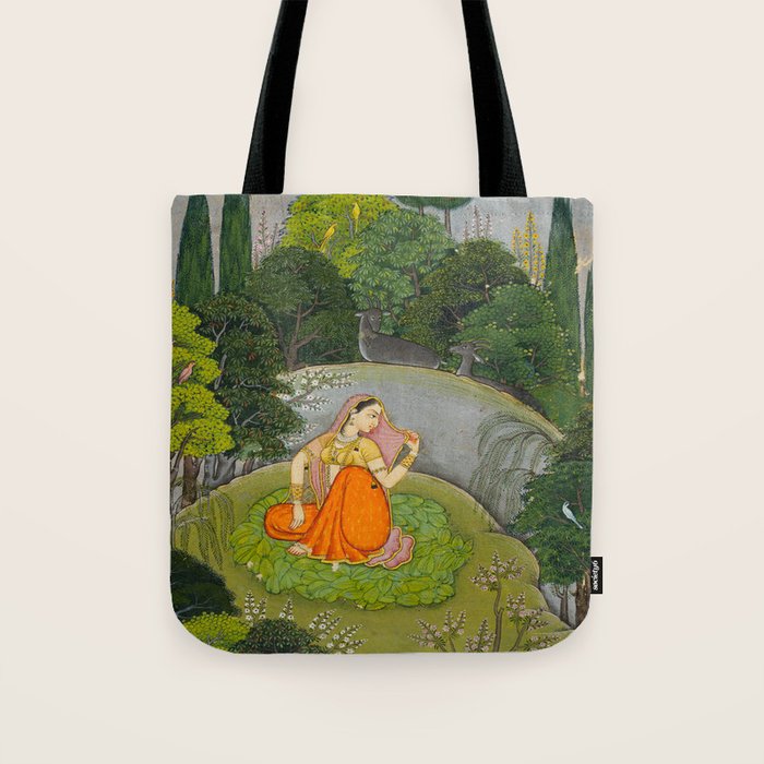 Indian Miniature Painting  Tote Bag Gallery Image 1
