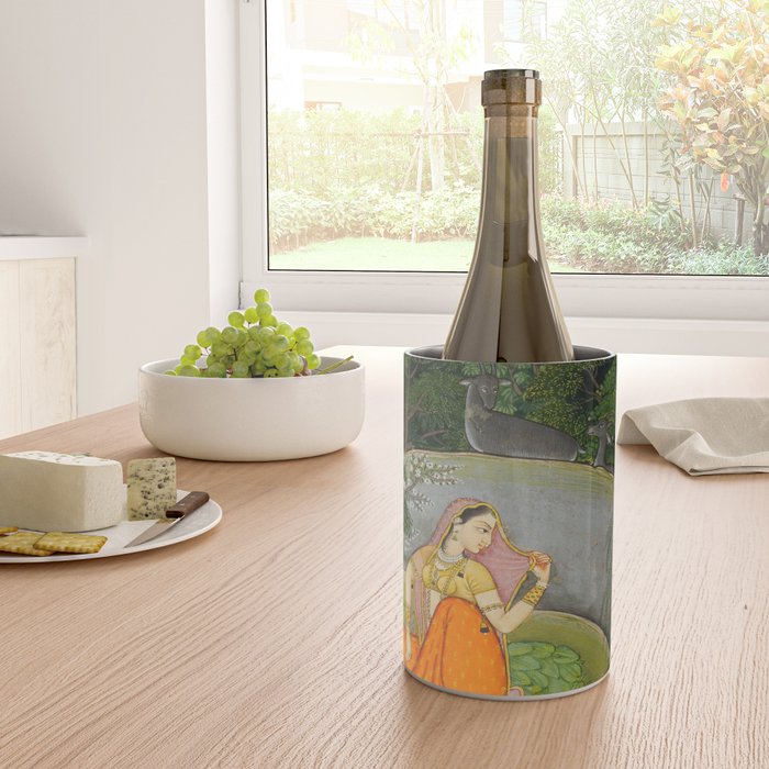 Indian Miniature Painting  Wine Chiller Gallery Image 4