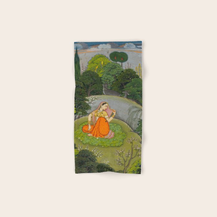 Indian Miniature Painting  Bath Towel Gallery Image 1