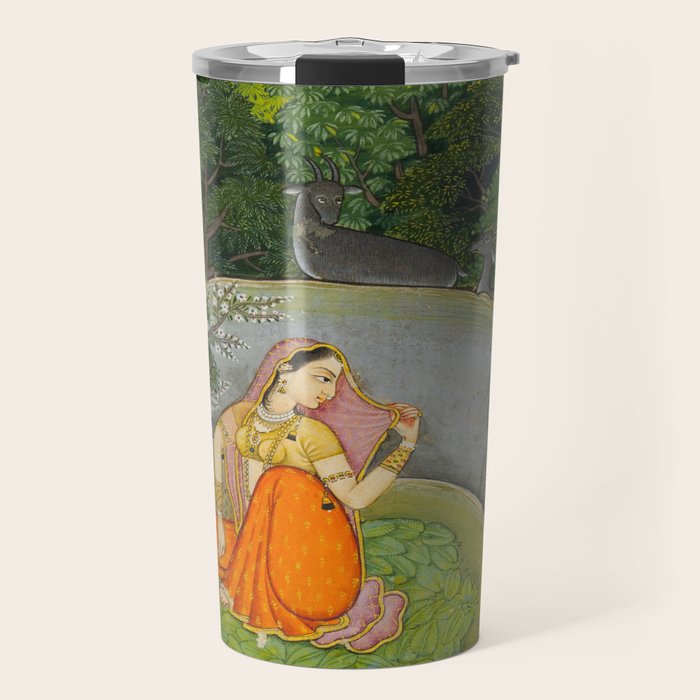 Indian Miniature Painting  Travel Mug Gallery Image 1