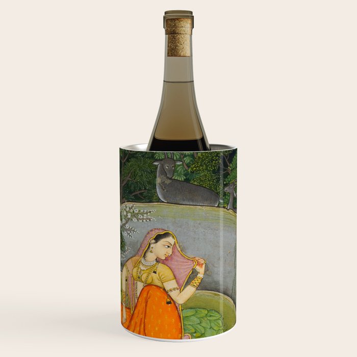 Indian Miniature Painting  Wine Chiller Gallery Image 1