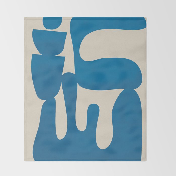 Modern Abstract Minimal Shapes 36 Throw Blanket Gallery Image 2