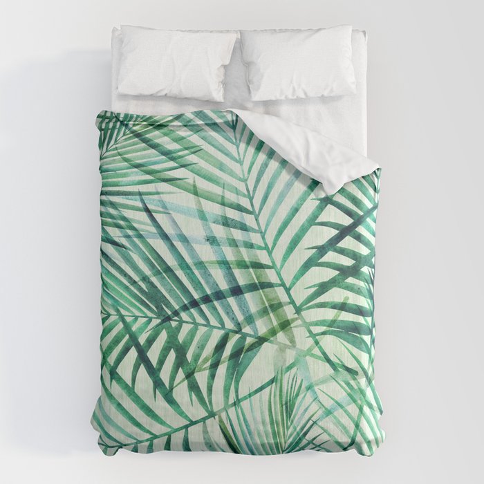 Tropical Fronds Abstract Design Duvet Cover Gallery Image 6