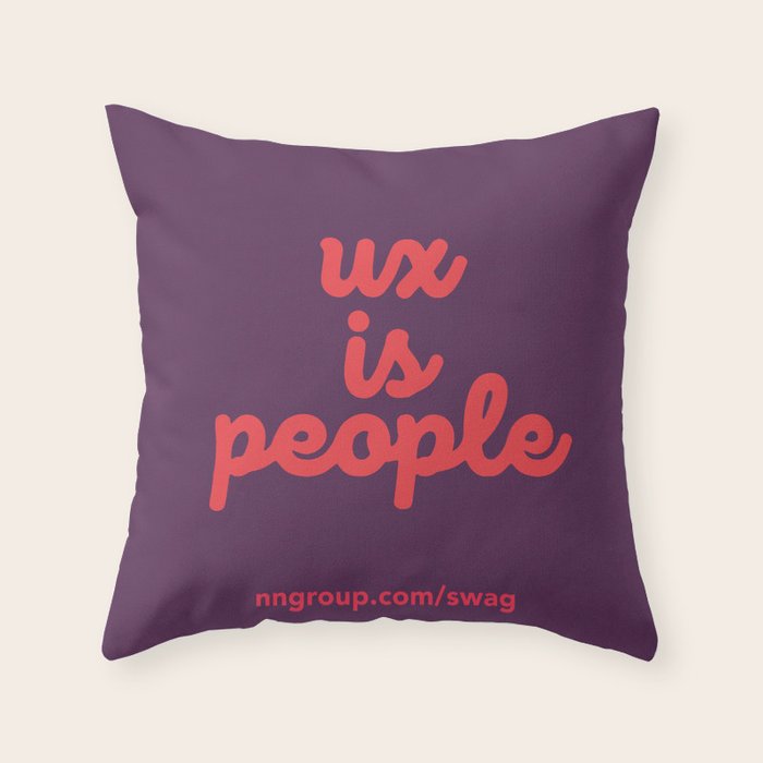 UX is People Throw Pillow Gallery Image 1