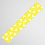 Patterned Geometric Shapes CLVI Bright Yellow Table Runner Gallery Image 3